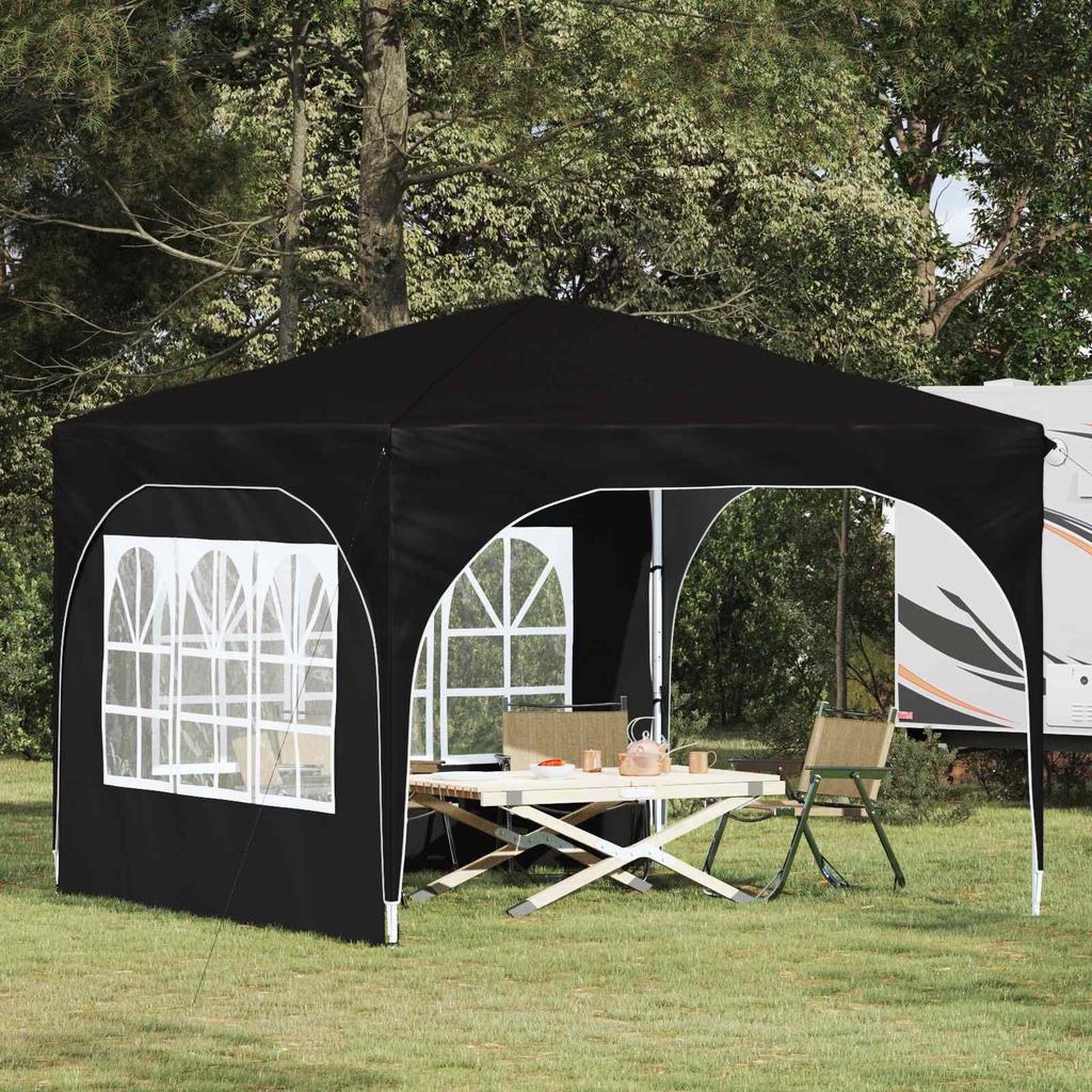 Pop Up Party Tent 290 X 290 X 245 Cm Black