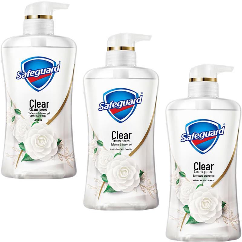 Safeguard Gentle Camellia Scent Shower Gel Triple Pack