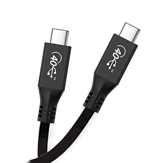 NFHK 50cm USB4 Cable with 100W Charging and Thunderbolt 40Gbps 3/4 Compatible,