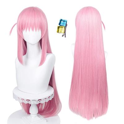 Castle Hair Accessory Included Bocchi the Rock Goto Hitori Cosplay Wig Heat Resistant Costume Accessory for Parties and Events Wig Net Included Cat's