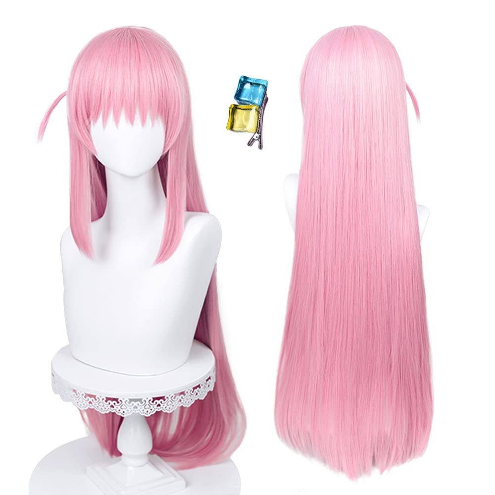 

Neko no Shiro Bocchi the Rock Hitori Goto Cosplay Wig with Hair Costume Perfect for and Includes Wig Net (Cat Castle) - - Accessory, Heat-Resistant,