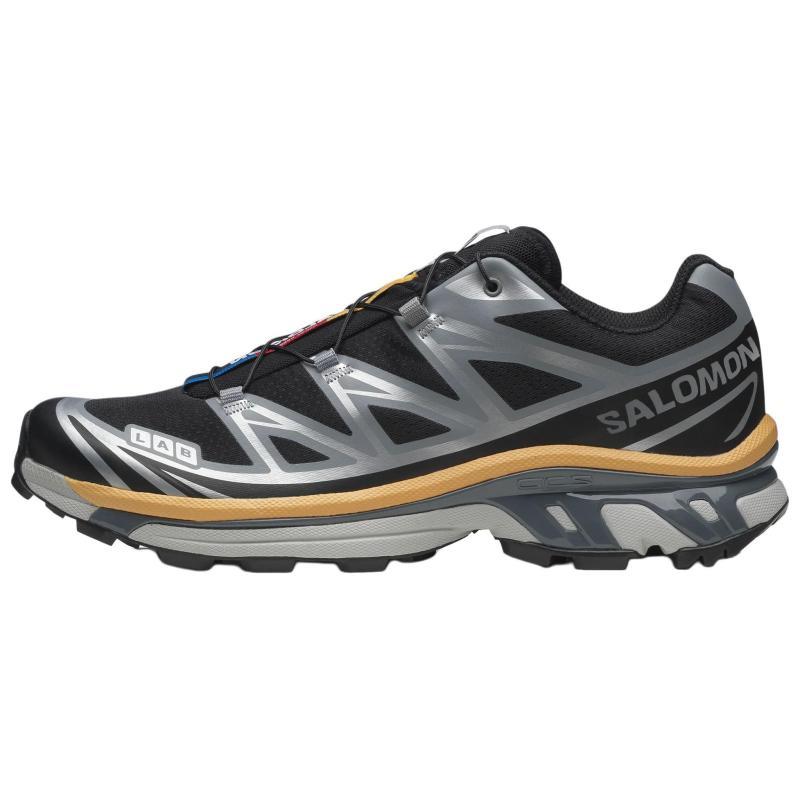 SALOMON XT 6 Anti Slip Wear Resistant Low Top Casual Running Shoes Unisex Black Sneakers 477394