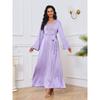 Magic Queen Middle East Cross-Border Dubai Women's Robe New Arrival Beaded Elegant Silm Belt Dress Dress