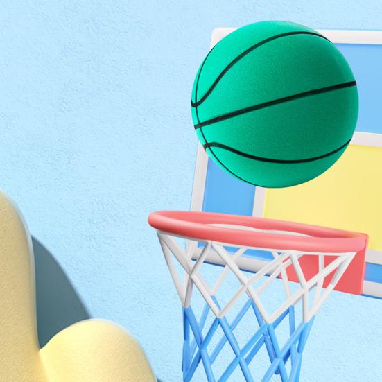 Quiet Indoor Ball Slip-Resistant Rebound Control Basketball Basketball Silent Foam Training for Home Practice