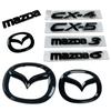 Plastic Car Front Trunk Emblem Rear Tail Refitting Decoration for Mazda 3 6 CX-4 CX-5 Steering Wheel Badge 3D Replaced Sticker