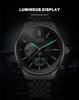 Men's Luxury Waterproof Automatic Mechanical Watch with Steel Band and Luminous Skeleton Design
