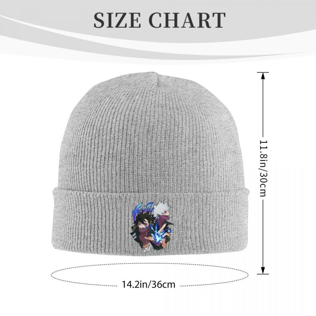 My Hero Academia Dabi Anime Manga MHA Blueflame Knitted Cap Bonnet Hat Autumn Winter Outdoor Beanies Hats for Men Women Adult
