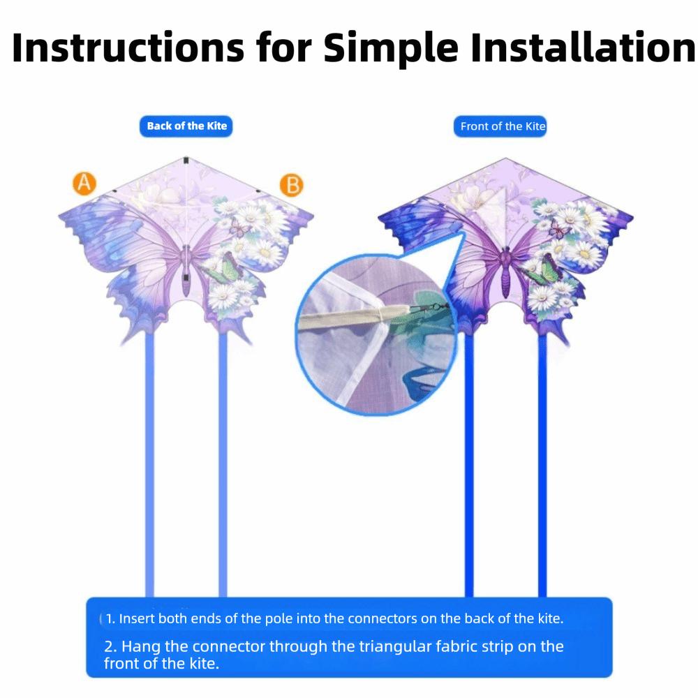 Easy To Fly Butterfly Kite Durable Cartoon Kite High Quality Weifang Kite  Kids Activities
