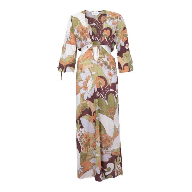 Women's Bahia Floral Dress with Open Back ANTIK BATIK