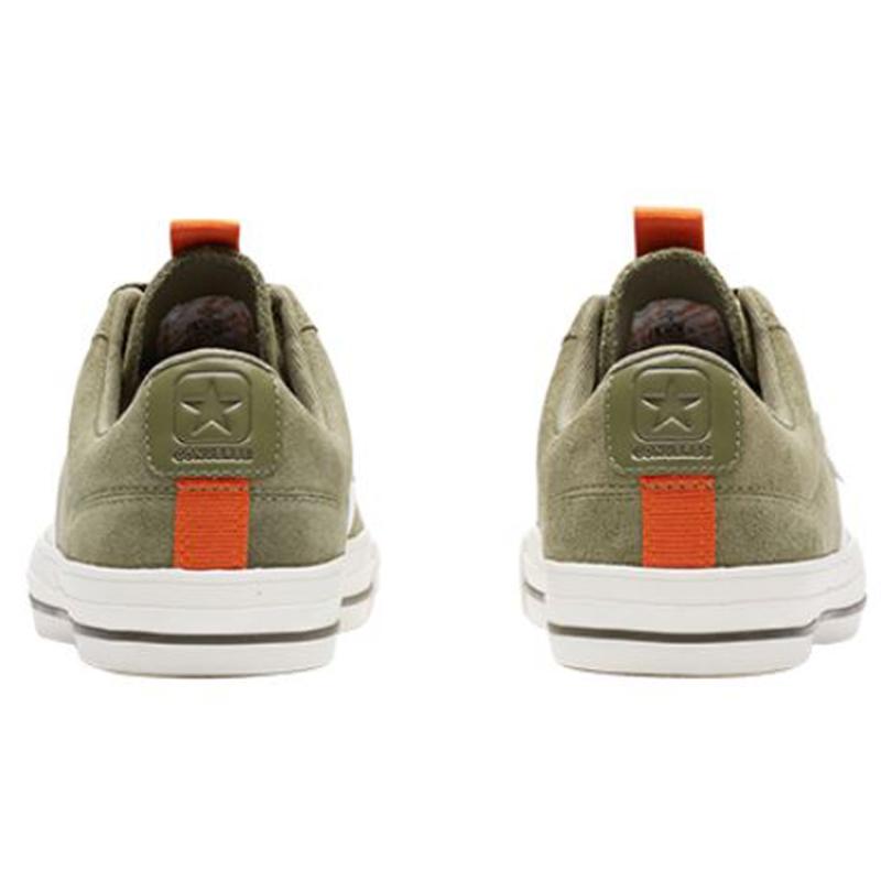 Converse Cons Cons Trendy Print Casual Low-Top Canvas Shoes Unisex Army Green