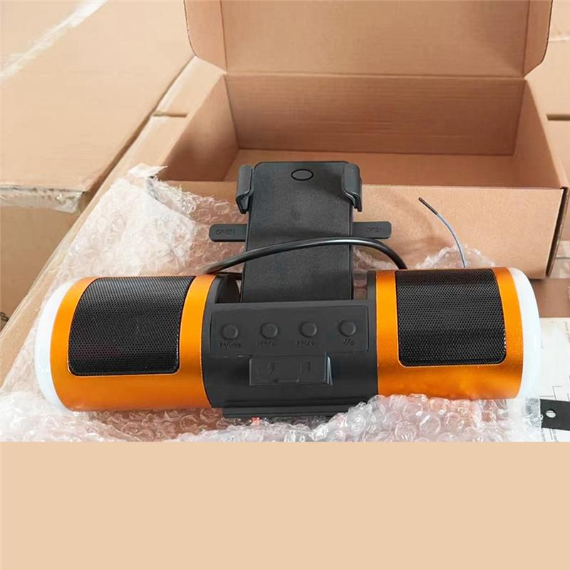 Motorcycle Bluetooth Music Player Radio MP3 Music Player Waterproof MT487 Stereo Speaker Motorcycle Audio FM Radio