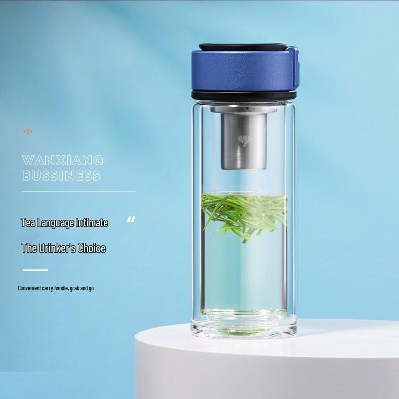Double-Wall Glass Tea Infuser Bottle