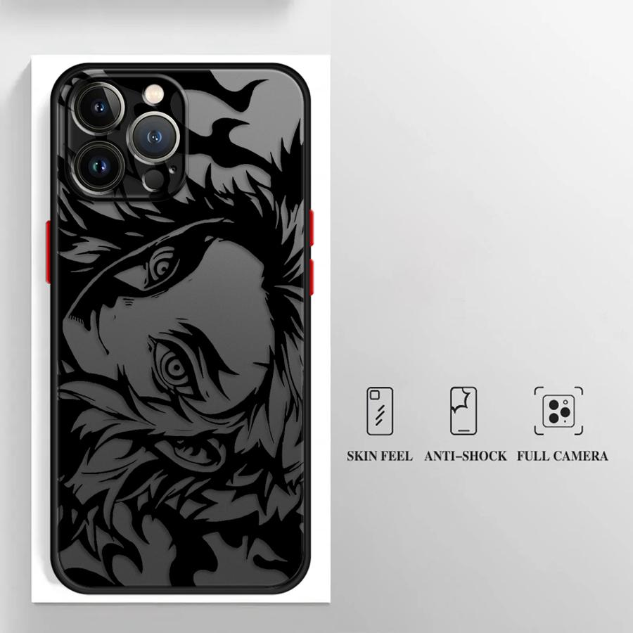 Case for iPhone 8 7 SE 16 XS 14 11 13 Mini 15 Pro MAX XR 11 Plus 12 Soft Cover 12Pro 14Pro 16 Plus Demon Slayer Kimetsu No Yaiba