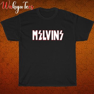 Neu! Melvins Logo Schwarz Grau Marineblau Weiß Größe S-5XL Unisex T-Shirt