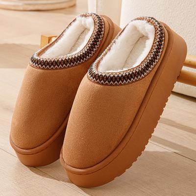 Winter Warm Slippers Women House Platform Shoes Ladies Home Anti-slip Outdoor Indoor Casual Footwear Slipper