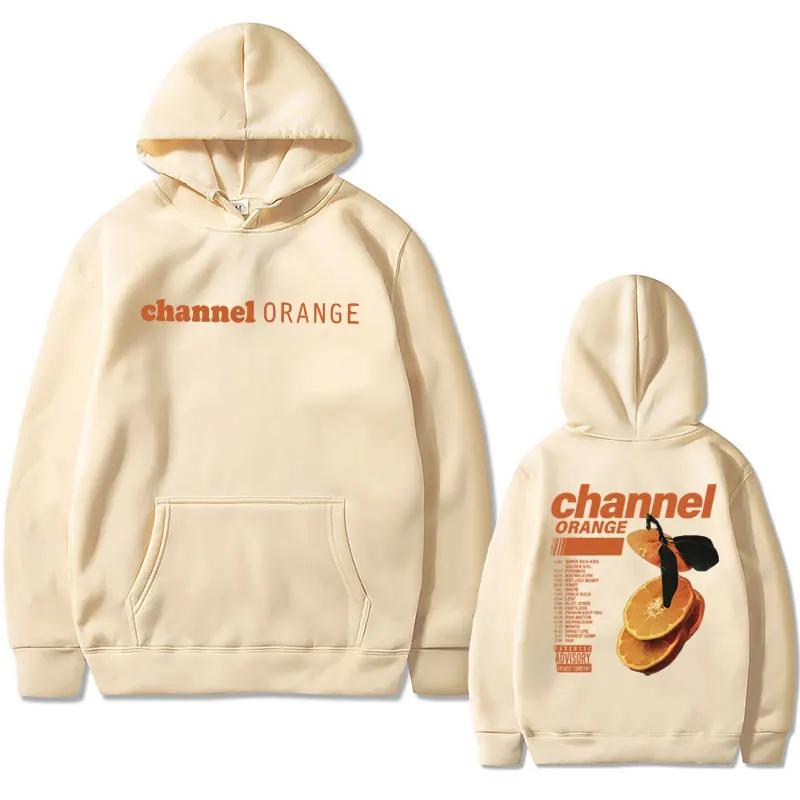 Rapper Frank Channel Orange Pattern Hoodie Ocean Leisure Sports Shirt Gold Hip Hop Retro Hoodie Men's Fashion Street Wear