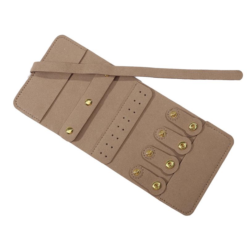 Travel Jewelry Box Portable Foldable Jewelry Box Roll For Jewelry Bracelet Ring Necklaces Earring Storage Bag For Travel Bags