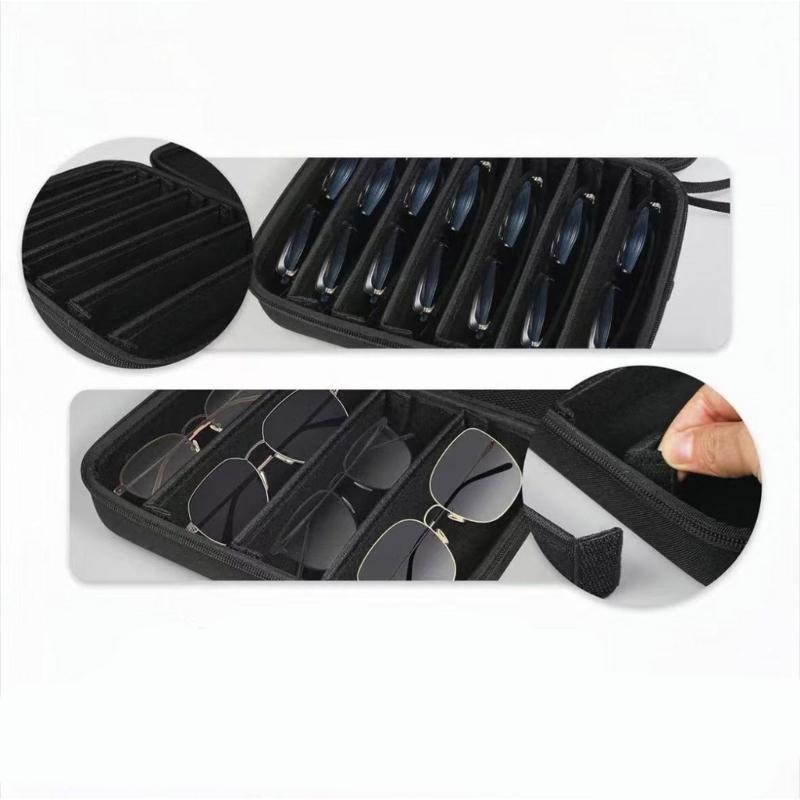 Multiple Glasses Case Storage Bag for Work Daily Use Classroom Office Glasses Holder Protectors Sunglasses Pouch