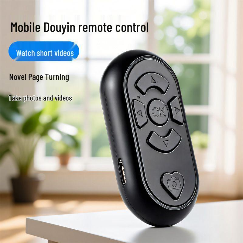 

Rechargeable Bluetooth Remote for Photos, Videos, Page Turns, and Novel Reading