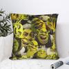 Shreks Meme Funny Pillowcase Polyester Cushion Cover Decoration  Pillow Case Cover Home Zippered 18'
