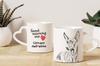 Cirneco dell'Etna - cup with a dog, adorable cup with a heart-shaped handle, universal gift from the Art-Dog brand