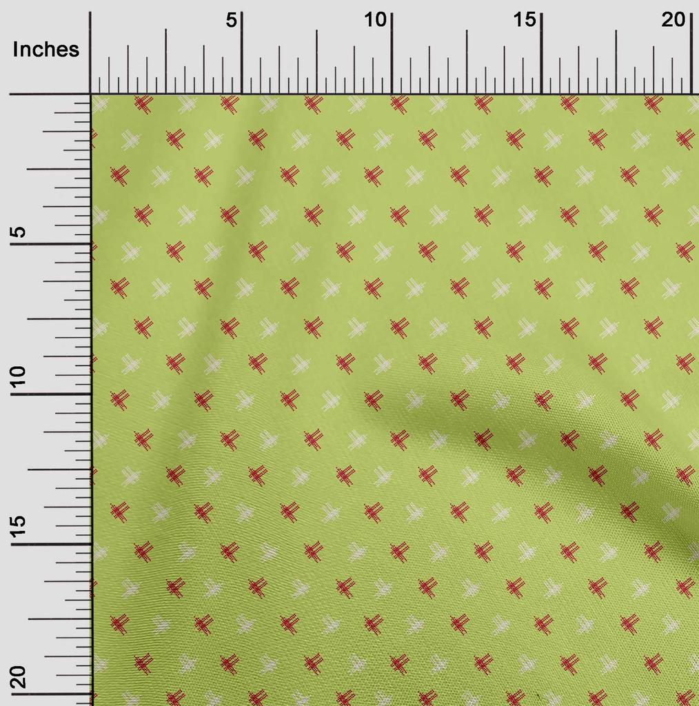 oneOone Cotton Flex Fabric Hash Sign Kasuri Print Fabric BTY 40 Inch Wide