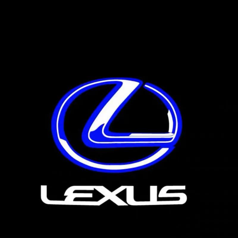 

2pcs Car Badge Light Auto Door Courtesy Welcome LED Lamp For Lexus RX ES GX LS LX IS GS UX Series GX470 ES250 IS250 Accessories