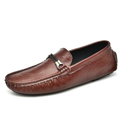 Mode Mode neue leichte Leder Slipper Herren Freizeitsneaker Arbeit Ballerinas Mode Bootsschuhe Herren Fahrschuhe