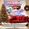 Custom Name Personalized Gabby's Dollhouse Print Tapestry, Wall Art Decor, Bedroom, Dorm, Apartment, LivingRoom, Party Backdrop, Gift for Birthday