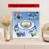 Manchester City 5D Diy Diamond Painting Round Diamond Diy Frameless Holiday Artwork Suitable For Home Office Wall Decoration