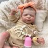 Cute 19'' 49cm Reborn Dolls Pascale Soft Touch Cloth Body Lifelike Newborn Doll Pure Handmade Painted Hair with Visible Veins Rebirth Doll Kid's Toy