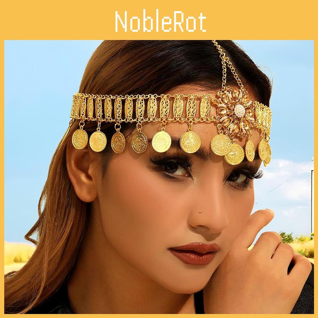 Arabian Style Rhinestone Flower Women Headwear For Brides And Special Occasions