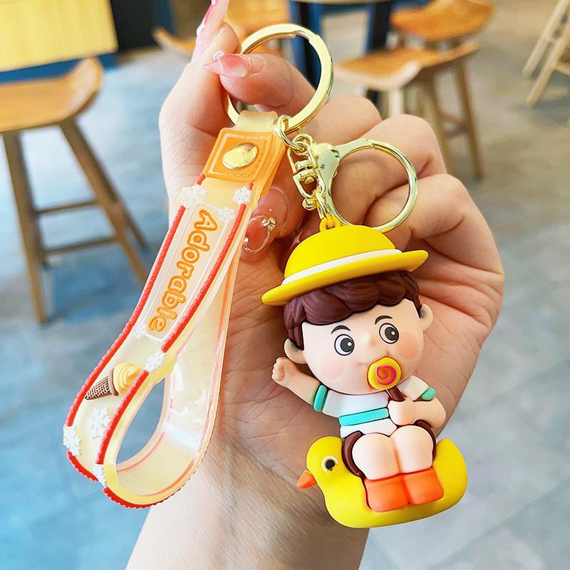 Adorable Cartoon Animal Keychain Accessory For Boys And Girls Perfect For Bags And Cars