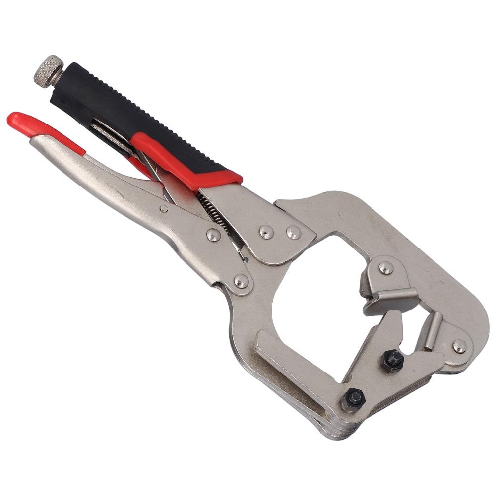 2pcs Carbon steel C Clamp Locking Pliers 270° Rotation Locking Welding Clamp Welding Clamps Welding