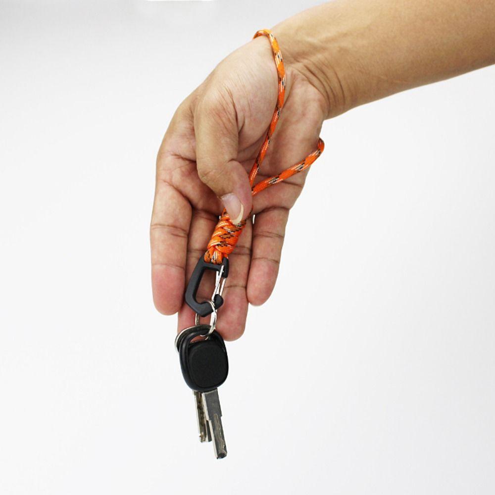 1Pcs Outdoor Camping Umbrella Rope Hook Keychain Flashlight Small Tool Braid Rope New Key Lanyard