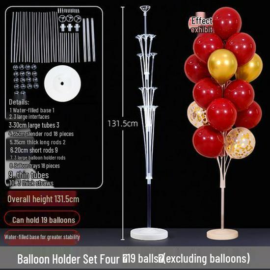 Transparent Balloon Stand for Birthday Party Decorations