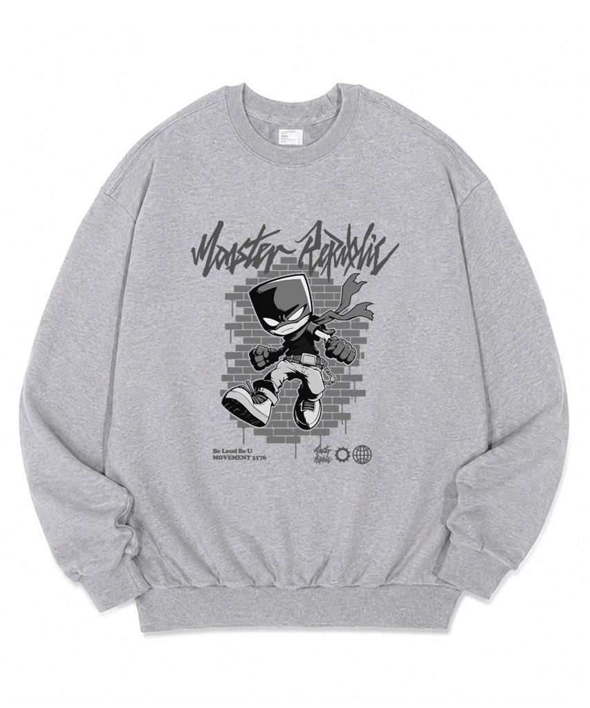MONSTER REPUBLIC Ruckus Gray Sweatshirt Gray_3176