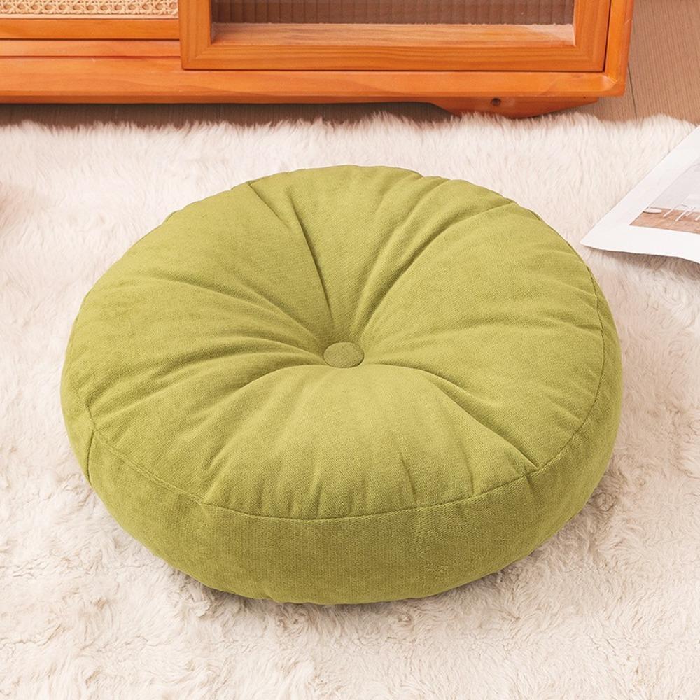 Solid Color Pouf Throw Pillow 40cm Tatami Cushion Durable Sofa Cushion  Home
