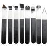 A84E-Clay Hand Tool Set 8 Pcs Metal Clay Carving Knives Pottery Engraving Tools