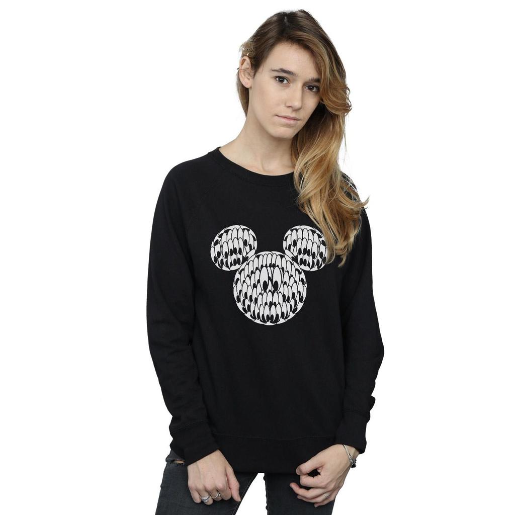 Disney Womens/Ladies Mickey Mouse Head Of Eyes Sweatshirt