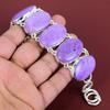 Purpurite Bracelet Gemstone Bracelet Antique Jewelry 925 Sterling Silver Bracelet Adjustable Chain Bracelet Handmade Jewelry Gifts for Wife