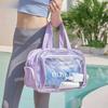 Transparente PVC-Aufbewahrungstasche mit großer Kapazität, Schwimmtaschen für Frauen, große Nass-Trocken-Trennung, Sporttasche, Strand, Fitness, Reisehandtasche