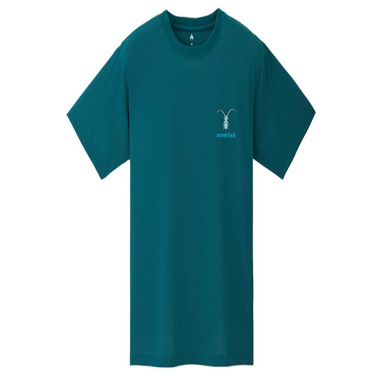 MONTBELL Japanese Animal Print Crew Neck Outdoor Casual Quick-Drying Breathable Short Sleeve T-Shirt Unisex