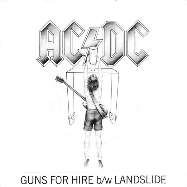 

7-дюймовая пластинка AC/DC - Guns For Hire / Landslide A9774 Atlantic 1983 UK Рок Б/У