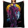 Commander Shepard - Mass Effect *80s Retro* Throw Blanket Summer Softest blankets and throws Hairy Blankets