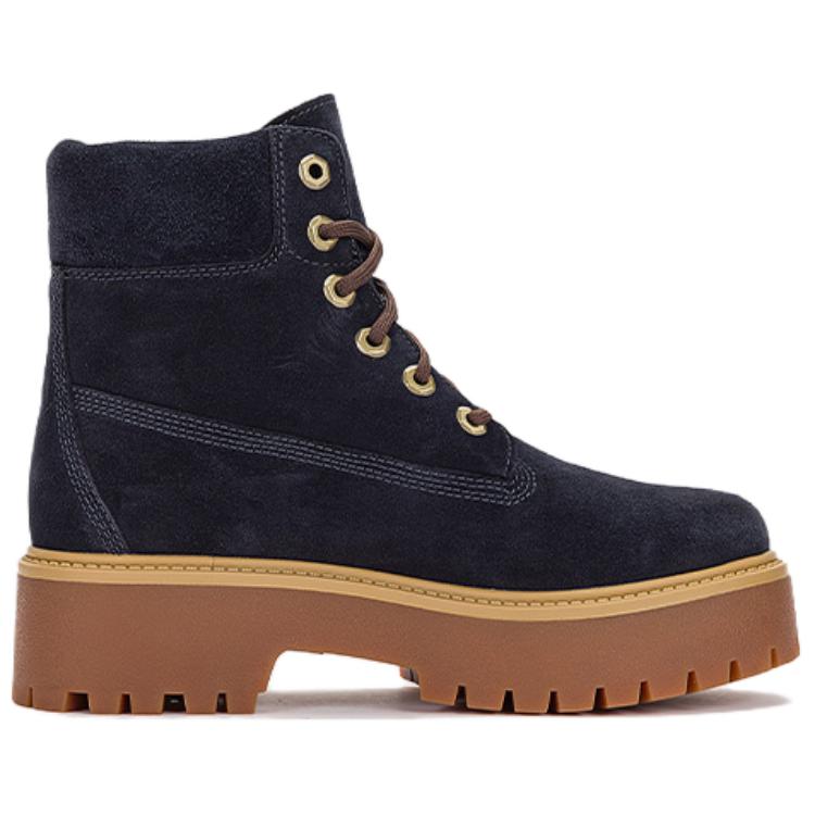 Timberland Waterproof Warm Durable Shock-Absorbing Short Outdoor Boots Women Boots Blue A62PVW
