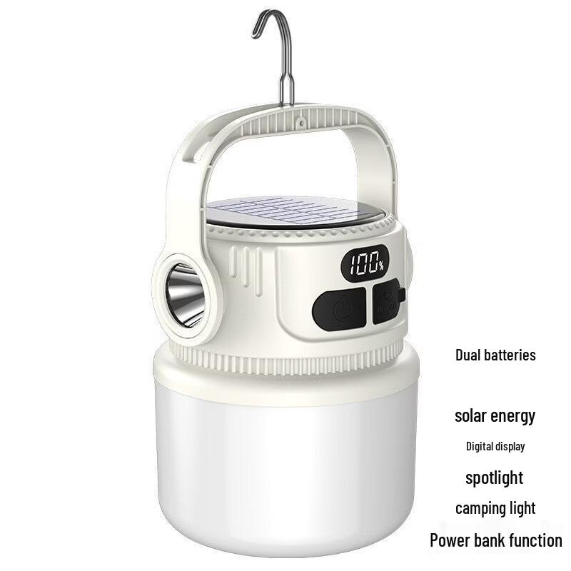 OEING Solar USB Rechargeable Camping Lantern