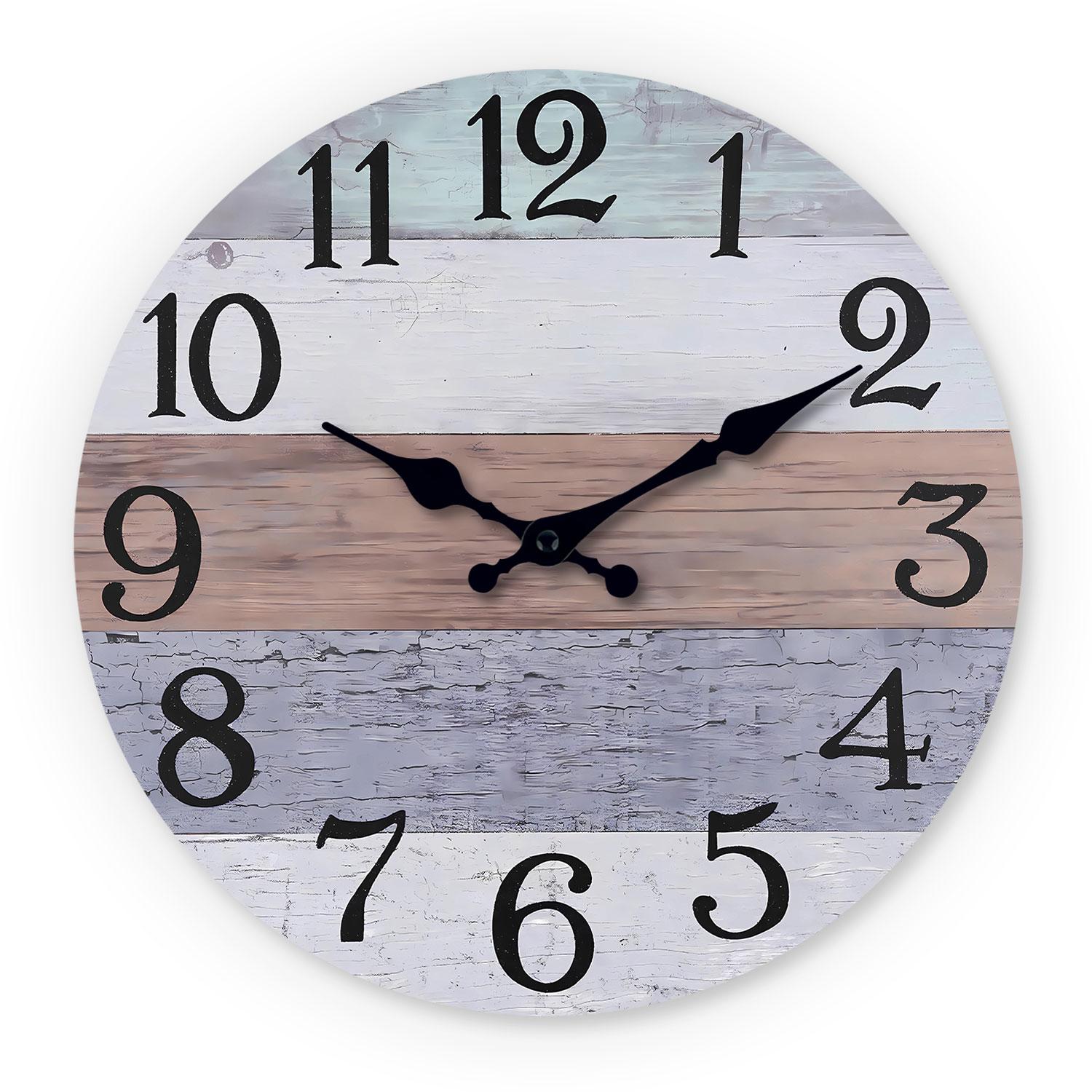 Marble-Patterned High-Quality Wooden High-Quality Wall High-Quality Clock, 10-14Inch High-Quality Silent High-Quality Wall High-Quality Clocks (as the picture,10 Inch)