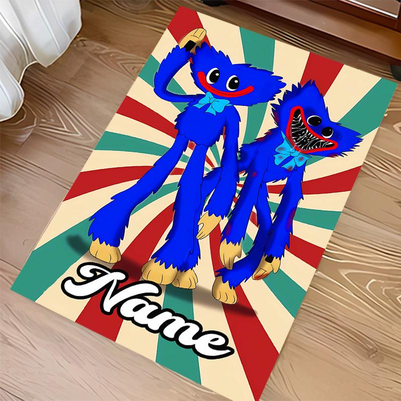 Custom Personalization Poppy Playtime Print Area Rug - Soft, Washable Non-Slip Indoor Mat,Living Room,Home&Office Decorative Rug