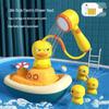 Pirate Duck 4-in-1 Children's Bath Toy: Electric Spraying Shower Head for Fun Parent-Child Bath Time